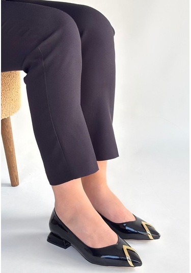 Goes Siyah Rugan Babet Ayakkabı Çok Renkli