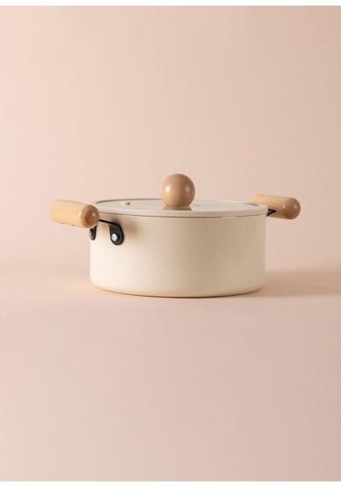 The Mia Cucina Di Mia Derin Tencere 22 Cm Cdm0004 Beyaz