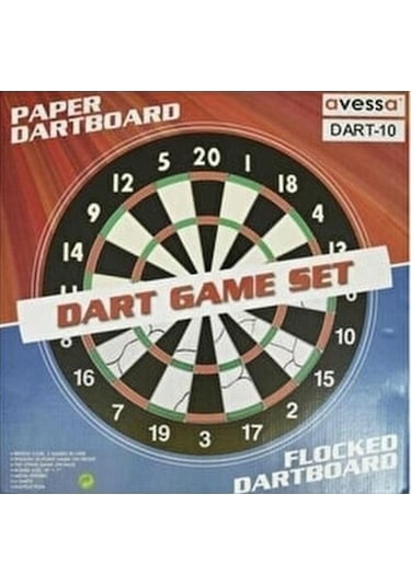 Avessa Dart-10 Amatör Dart Tahtası 6 Oklu