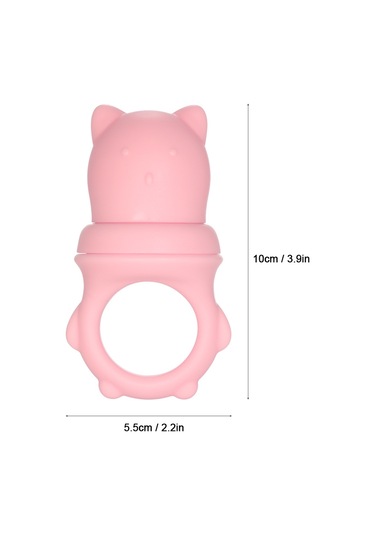 Bebek Gıdası Besleyici Meyve Besleyici Diş Çıkarma Rahatlatıcıları, Bebekler İçin S/m/l 3 Boyutlu Silikon Emzikler, 2'li Paket