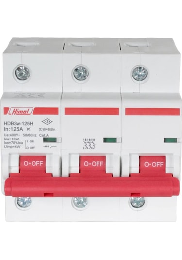 Himel 3x125A 10kA C Eğrisi Otomatik Sigorta