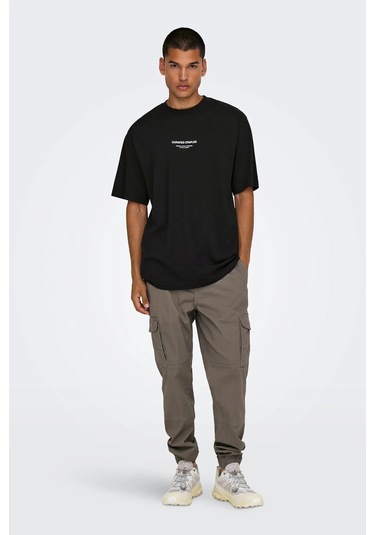 Only & Sons Erkek T Shirt 22030925 Siyah