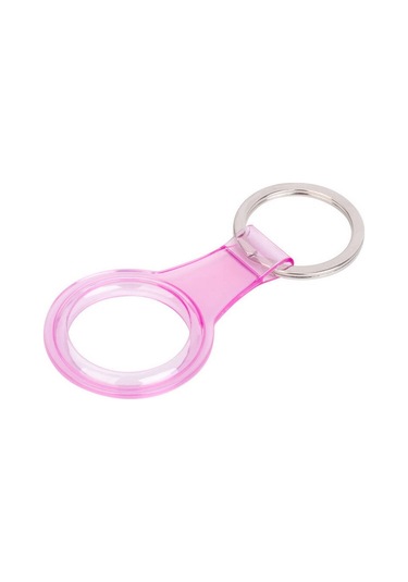 Zore Airtag 07 Uyumlu Silikon Anahtarlık-renksiz