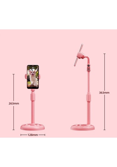 Cbtx Cat Claw Teleskopik Cep Telefonu Tutucu Çok Fonksiyonlu Masaüstü Canlı Tembel Braket Gizemli Siyah