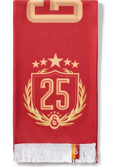 Galatasaray 5 Yıldız Şal Atkı U251372 Kırmızı