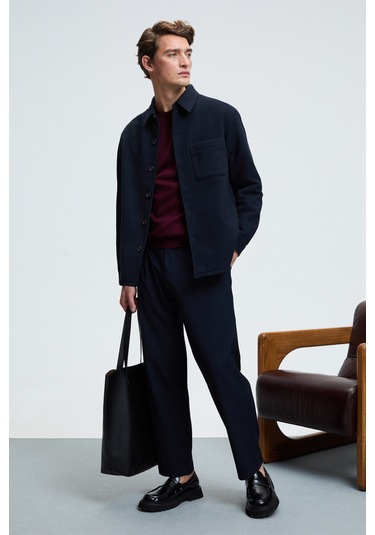 VAREX Erkek Yuvarlak Yaka Basic Slim Fit Triko Bordo Kazak