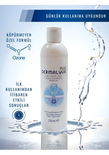 Dermalyva 15 Aktifli Saç Ekimi Sonrası Şampuan 250 ML