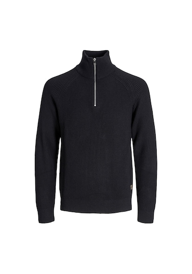 Jack & Jones Erkek Kazak 12278919 Siyah Siyah