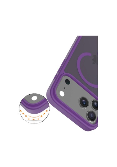 Joko İphone 17 Pro Max Kılıf Jota Seri Magsafe Kapak Derin Mor