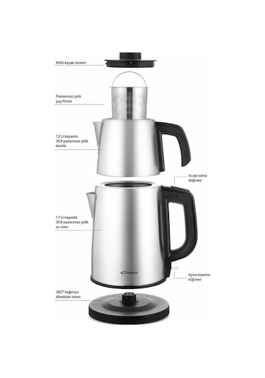 Conti CTM-125 Tealine 1.2 L Çay Makinesi