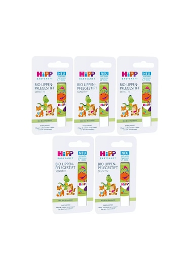 Hipp Babysanft Organik Dudak Nemlendiricisi 4.8gr 5 Li Set