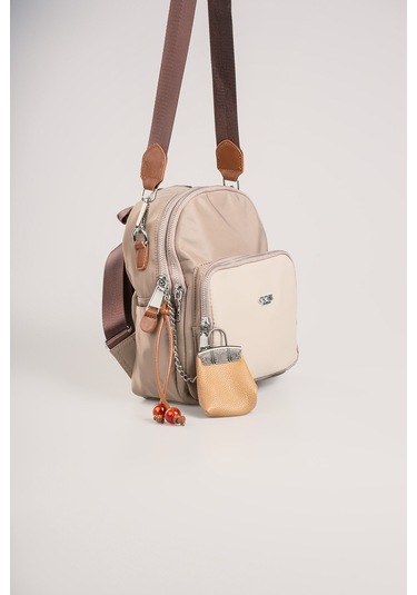 Ççs Kadın Sırt Çantası Ccs18025 Bej-vizon Bej-vizon Bej - Vizon