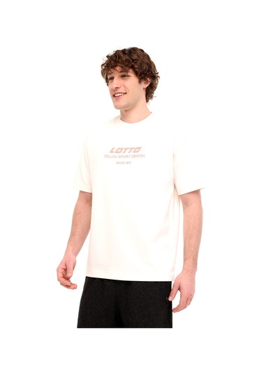 Lotto M-zahın Tee 5fx Ekru Erkek Kısa Kol T-shirt Bej