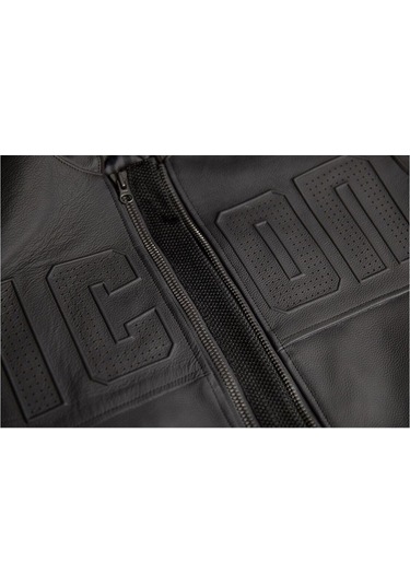 Icon Motorhead 3 Korumalı Deri Motosiklet Montu Siyah