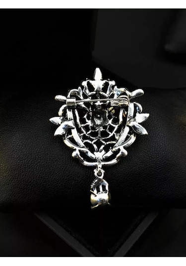 Beautiful Detail Broş Orijinal Vintage 186934794 Pembe