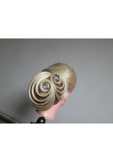 Renk Kuaför Eğitim Mankeni Çalışma Kafası Sentetik Fiber