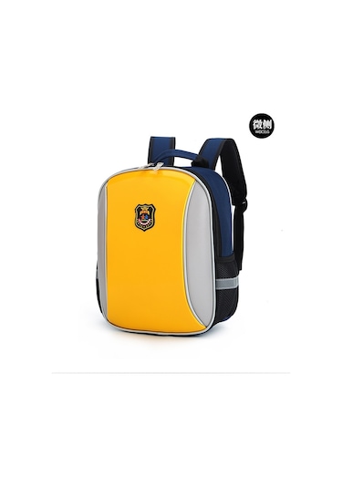 Anaokulu Logolu Okul Çocuk Sırt Çantası Sarı