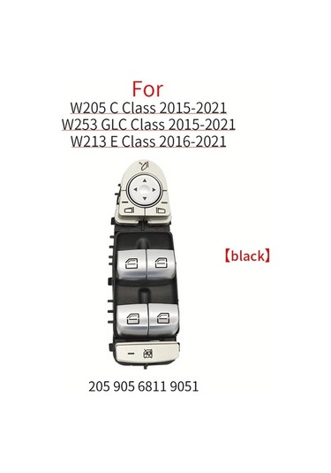 Xuweiwei Mercedes C E Glc Serisi 2015 2021 İcin Siyah Elektrikli Pencere Anahtar Kolu C200 E260 E300 Uyumlu 2059056811