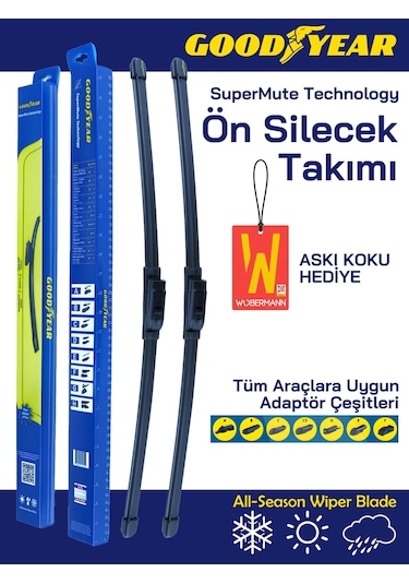 Ustaparçacı + Goodyear Renault Megane 4 2016-2021 Muz Silecek Takımı