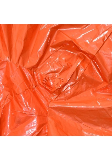 Tongxida Turuncu/kamufle Yeşil Seçenekli 100x130mm Acil Durum Yağmurluğu, Kamuflaj Çok Renkli