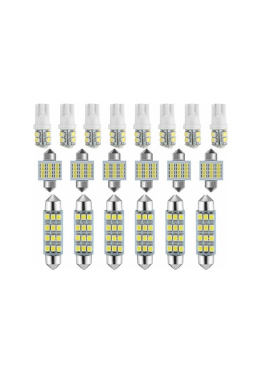 Kangvka 20'li Araç Led Işık Seti: Tavan Işığı, T10 Gösterge Lambası, Okuma Ve Plaka Işıkları - Enerji Verimli, Kolay Kurulum Diğer