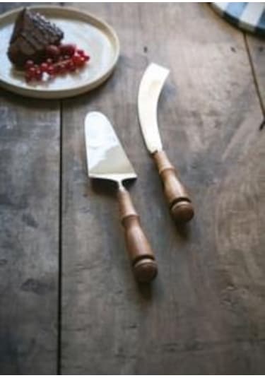 The Mia Woody Pasta Servis Takımı 2 Parça Kahverengi