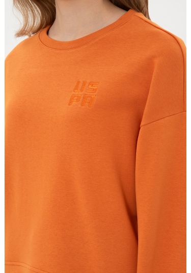 U.S. Polo Assn. Kadın Bakır Bisiklet Yaka Basic Sweatshırt 50313565-VR182
