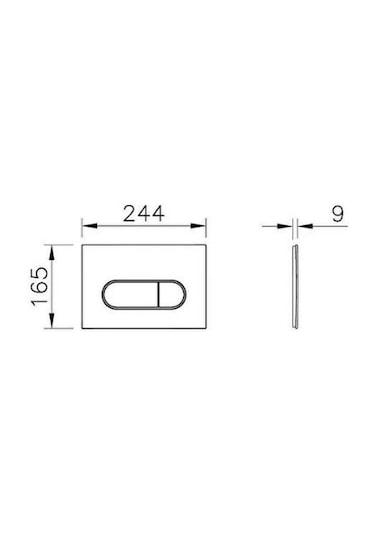 Vitra Root Round Kumanda Paneli Mat Siyah 740-2211