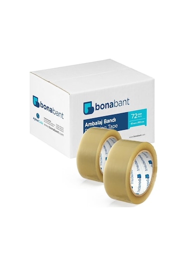 Bonabant Akrilik 4,5Cm X 100Mt 72 Adet Şeffaf Koli Bandı