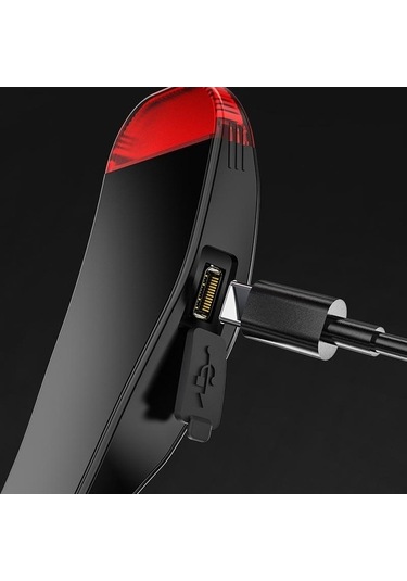 Novahub Kob Led Far Tip-c Usb Şarj Edilebilir Çok Fonksiyonlu Işık Taşınabilir Kafa El Feneri Lambası Kuyruk Beyaz Kırmızı Renkli Cebi Çok Renkli