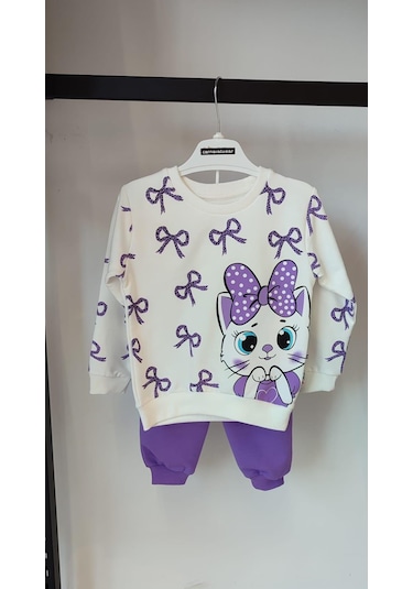 Carnaval Wear Kedili Kız Çocuk Takım Mor