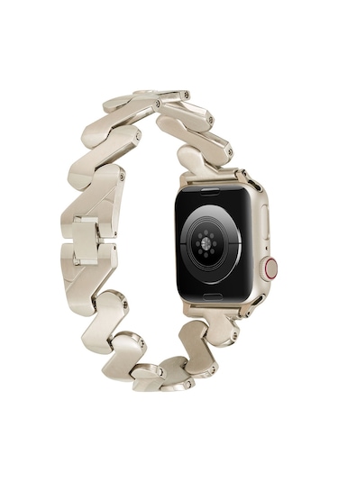 Watch 7 45mm Kordon Uyumlu Krd-80 Metal Strap Kayış Ardx- Gümüş