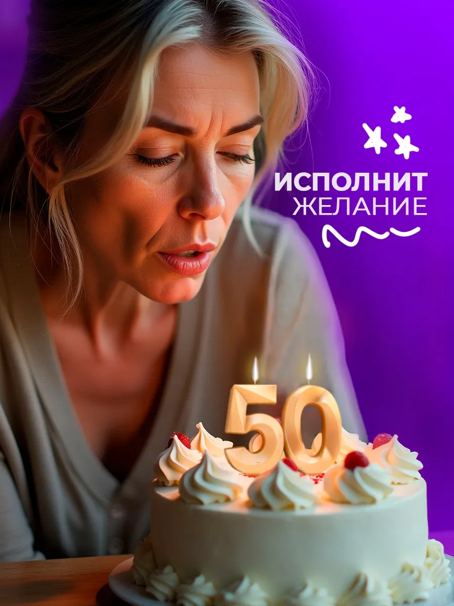 Strana Karnavalia 50 Rakamı Yazılı Yıldönümü Pasta Mumu 156081275 Diğer