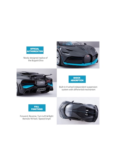 Lgq 1:14 Uzaktan Kumandalı Araba Bugatti Divo Man Kapı Açılan