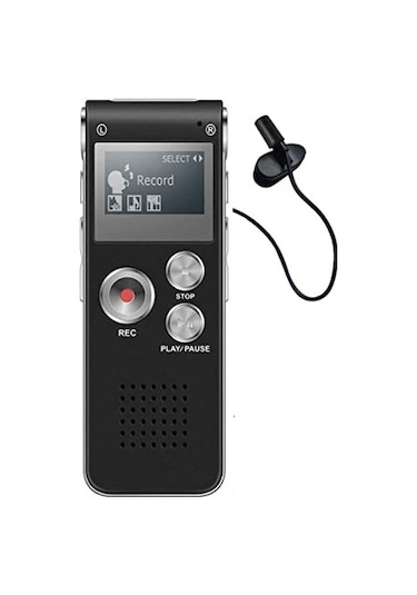 Kingboss HS-27 8 GB Dijital Ses Kayıt Cihazı Siyah