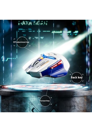 Inphıc In9 Kablolu / Bluetooth 5.0 / 2.4g Kablosuz Fare Oyun Ofis Ev Bilgisayarı Dizüstü Bilgisayar Mouse