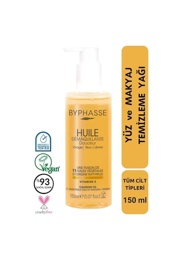 Byphasse Yüz ve Makyaj Temizleme Yağı Tüm Cilt Tipleri 150 ML