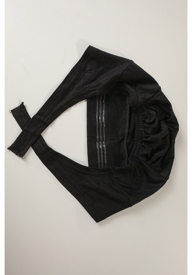 Melodi Scarf Tesettür Silikonlu Kaymaz Bone - Likralı Bağlamalı Bone - Sıkmayan Rahat Nefes Alan Kumaş Siyah
