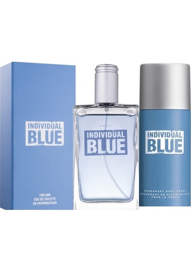﻿Avon Individual Blue Erkek Parfüm EDT 100 ML + Individual Blue Erkek Sprey Deodorant 150 ML