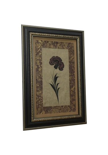 E38 El İşçiliği Ebru Paspartulu Karanfil Ebru Tablo 55 40 Cm-6469