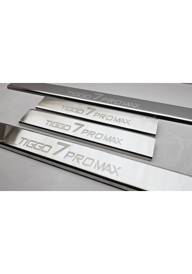 Chery Tiggo 7 Promax Krom Lazer Kapı Eşiği Paslanmaz Çelik