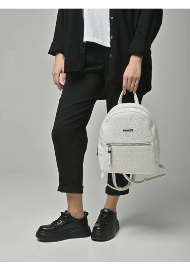 Daniele Patrici Şehir A5 Deri Sırt Çantası 210533440 Beyaz