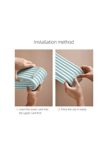 Kosona Çift Katlı Ayarı Yapılabilir Pp Malzeme Ev Odası Giyim Dolabı Organizatörü - Pembe 25.5x15x6cm Diğer