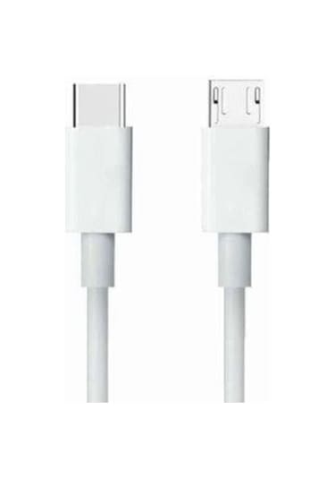 Ayt Powermaster Type-c To Micro 1.5 Metre Yazıcı Kablosu Bir Ucu Type-c Bir Ucu Android Micro Girişli Şarj Data Kablosu
