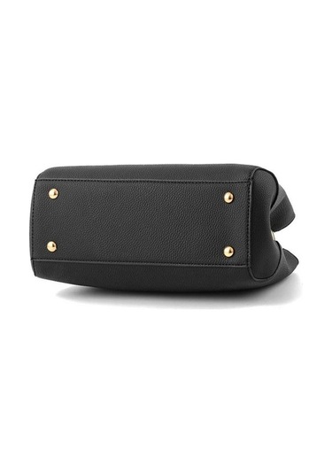 Wondernest Kadın Lüks Bez Erik Çiçeği Yay Tatlı Gümüş Messenger Çanta Siyah Siyah