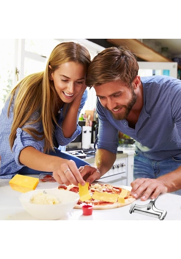 Wezone 304 Paslanmaz Çelik Tel Peynir Dilimleyici - Ayarlanabilir Kalınlık, Alüminyum Gövde, 4 Adet Yedek Tel, Mutfak Aracı Diğer