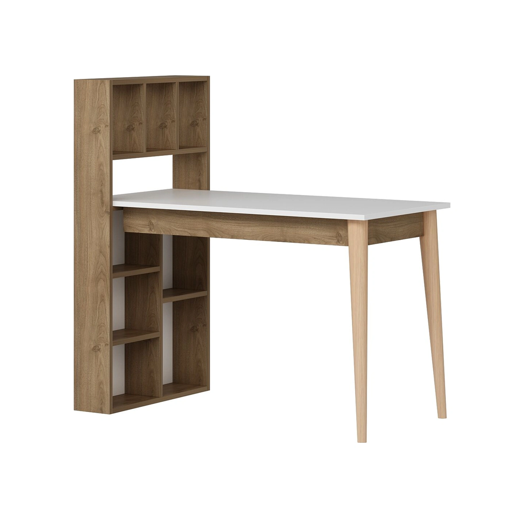 Calvia Çalışma Masası - Beyaz/rahle Çok Renkli