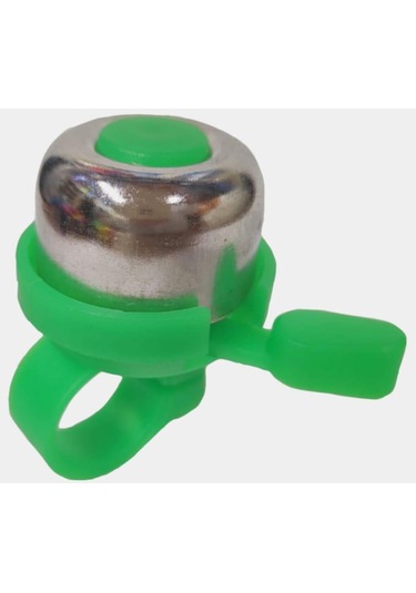 Sarissa Çocuk Bisikleti Zil 1. Kalite Plastik Gövde Metal Çan Yeşil Gümüş Gümüş - Yeşil