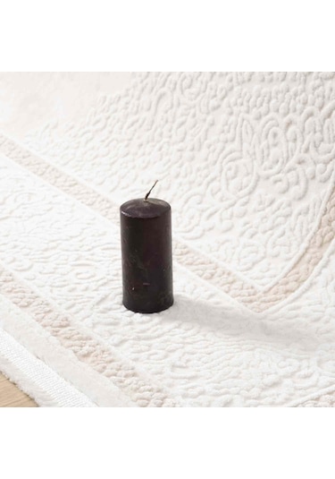 Krem Bej Klasik Madalyon Desenli Halı - Mk0562bjl