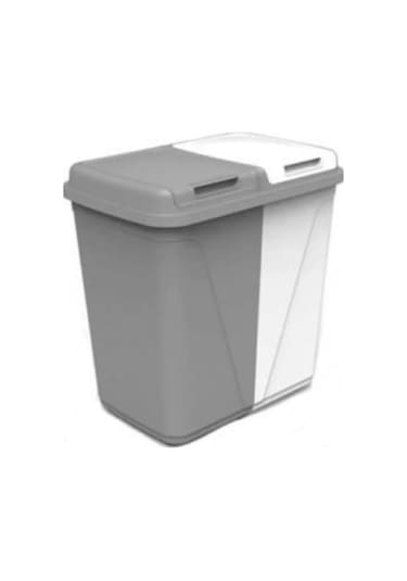 Bayev Iki Bölmeli Galoş Bone Kutusu Çöp Atık Ayrıştırma Sepeti 30 30 60 Lt Çok Renkli